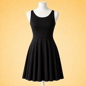 Cynthia Rowley Small Sleeveless Swing Skirt Black Dress